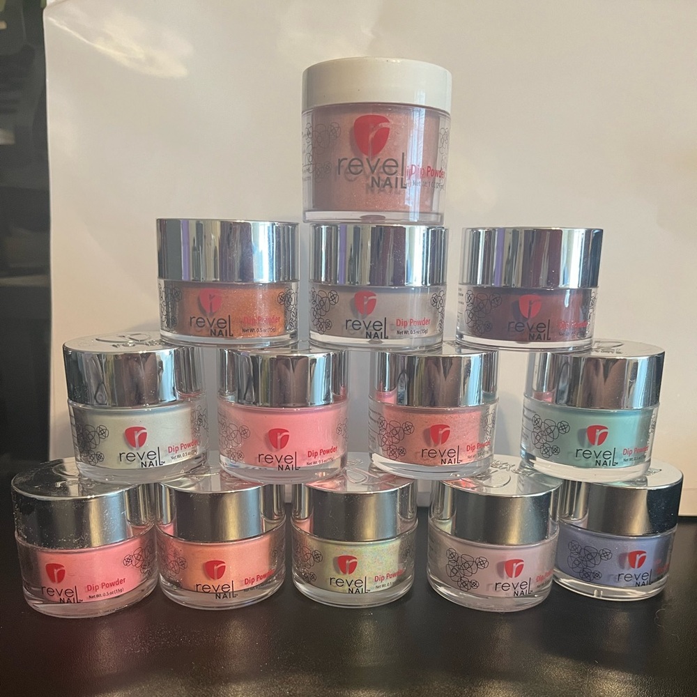 Revel Nail Dip Powder lot of 13